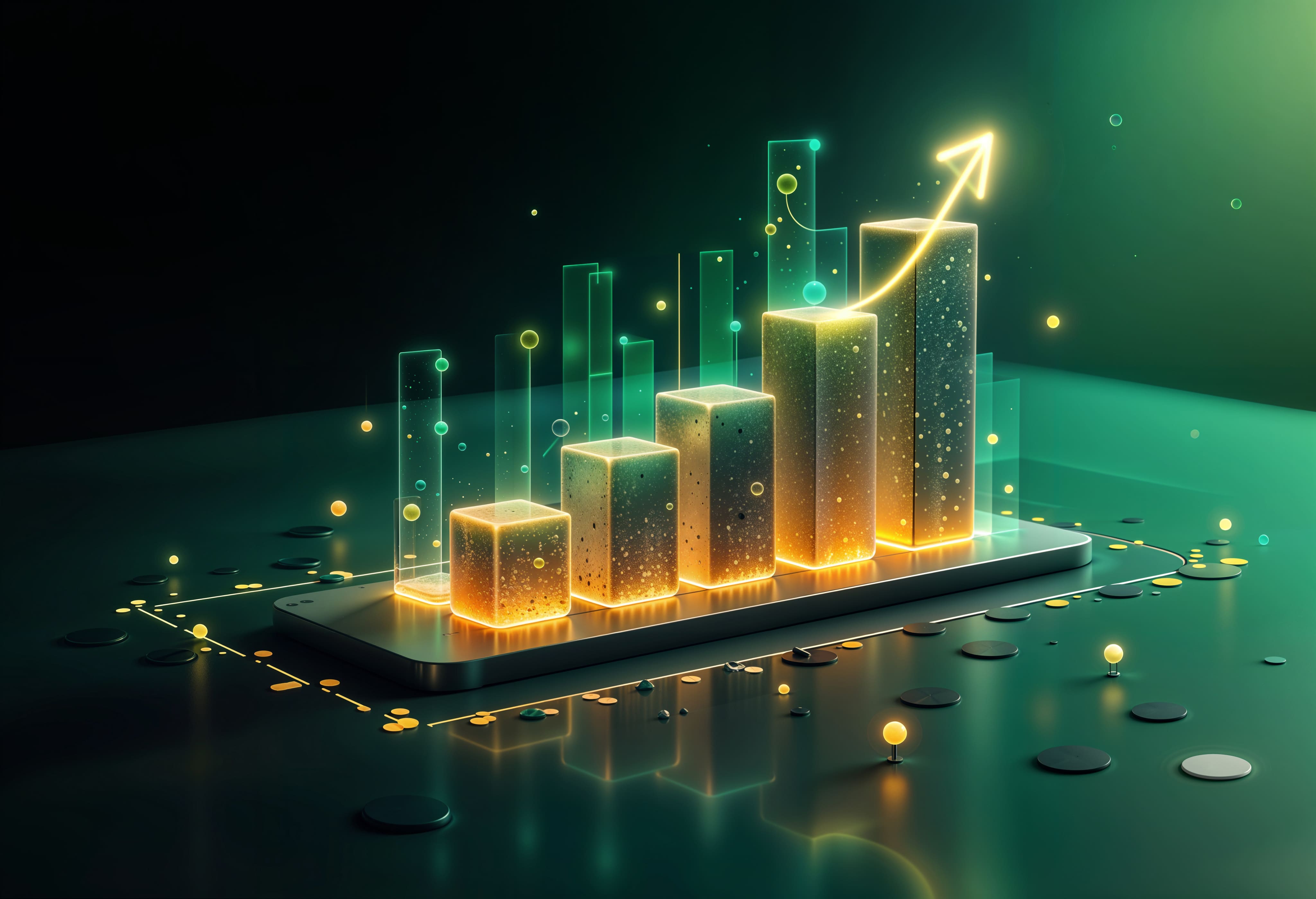 Investment dashboard showing portfolio performance and analytics